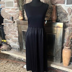 Michael Stars Classic Black Sleeveless Midi Dress